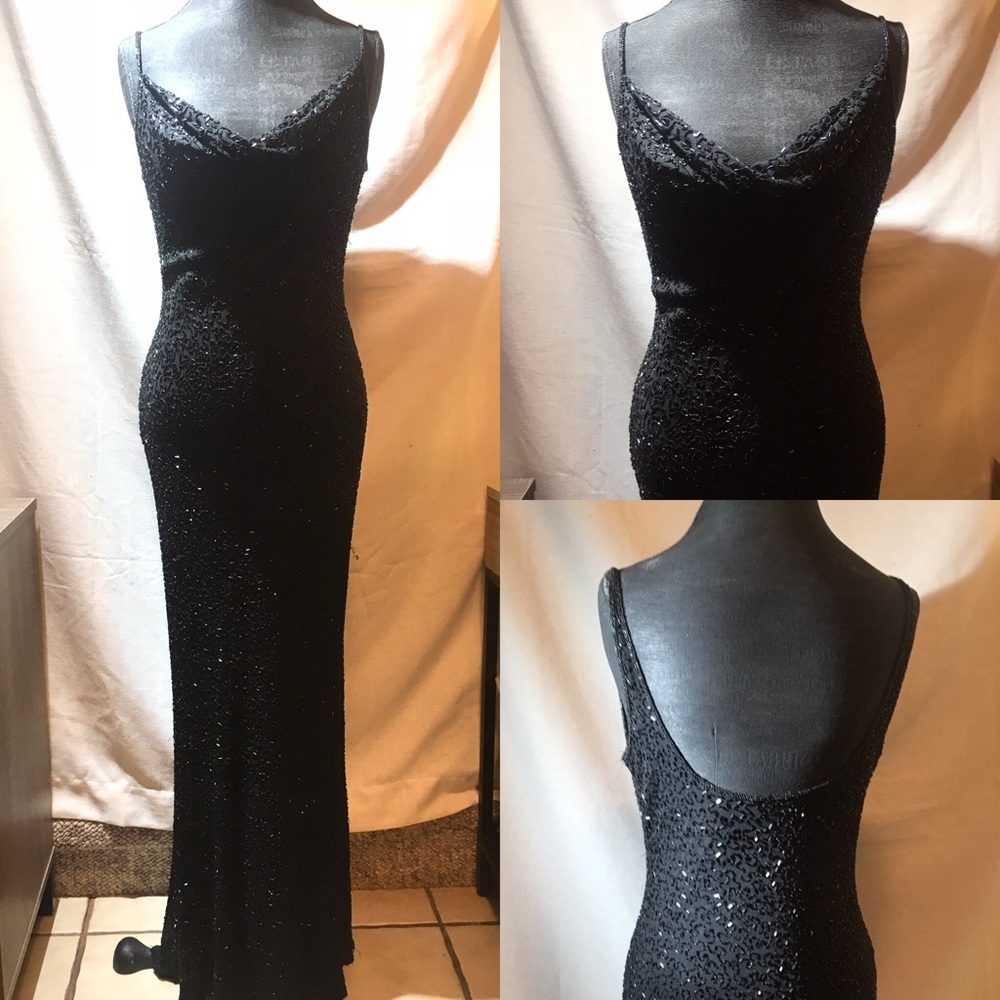 Vintage Silk Beaded Gown